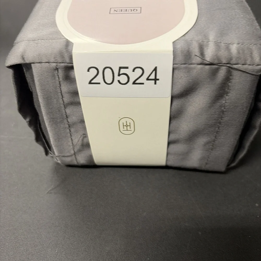 Threshold Queen Size 400 Thread Count Performance Flat Sheet Radiant Gray 20524